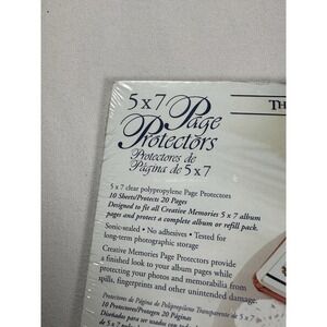 New: CreativeMemories 5x7 Scrapbook Page Protectors 10 sheets/protects 20 pages
